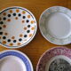 Set of 12 different dessert plates
