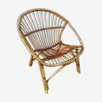 Adult vintage rattan chair