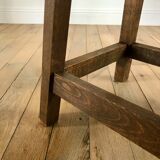 1950s wooden workshop stool