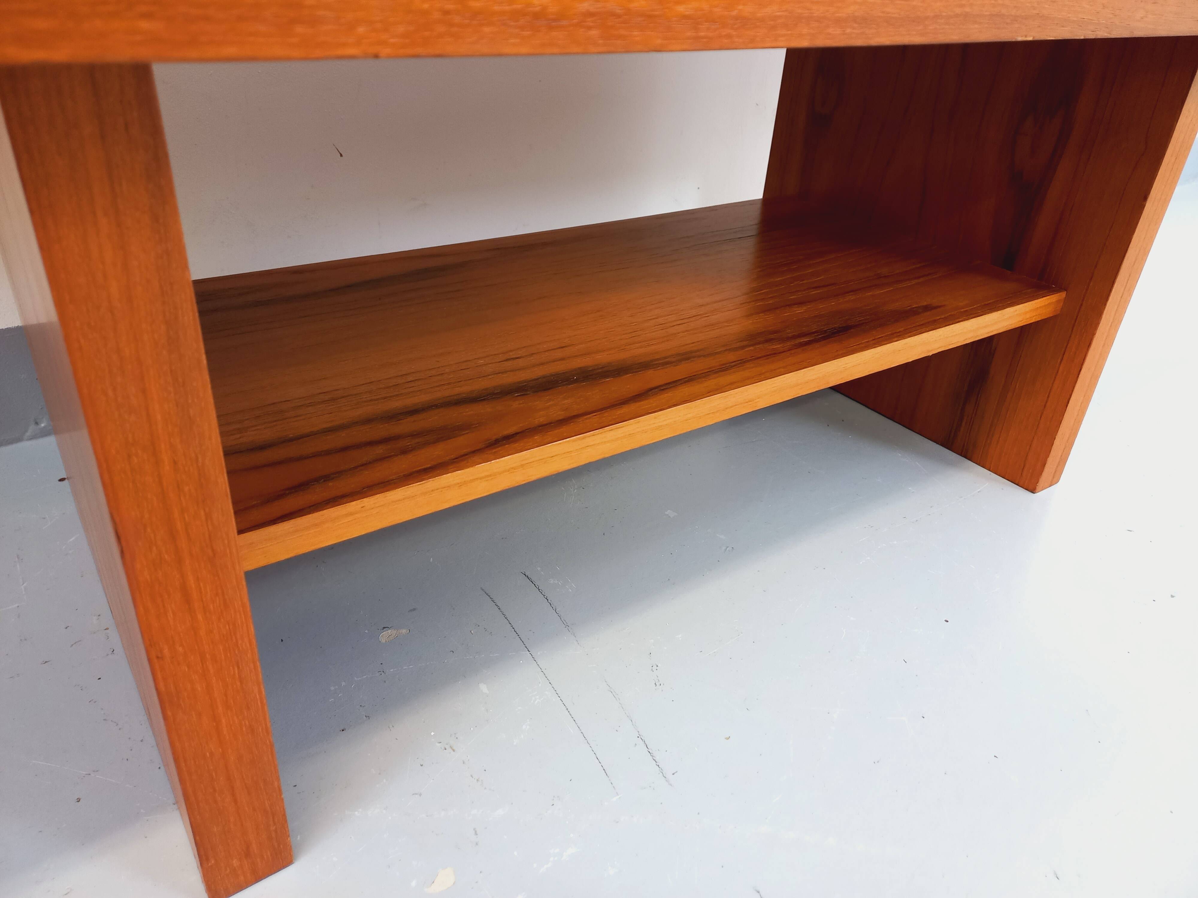 Vintage modernist teak coffee table from the 60s