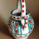 Ancien pichet en céramique polychrome Fazio Vallauris, vintage années 60-70