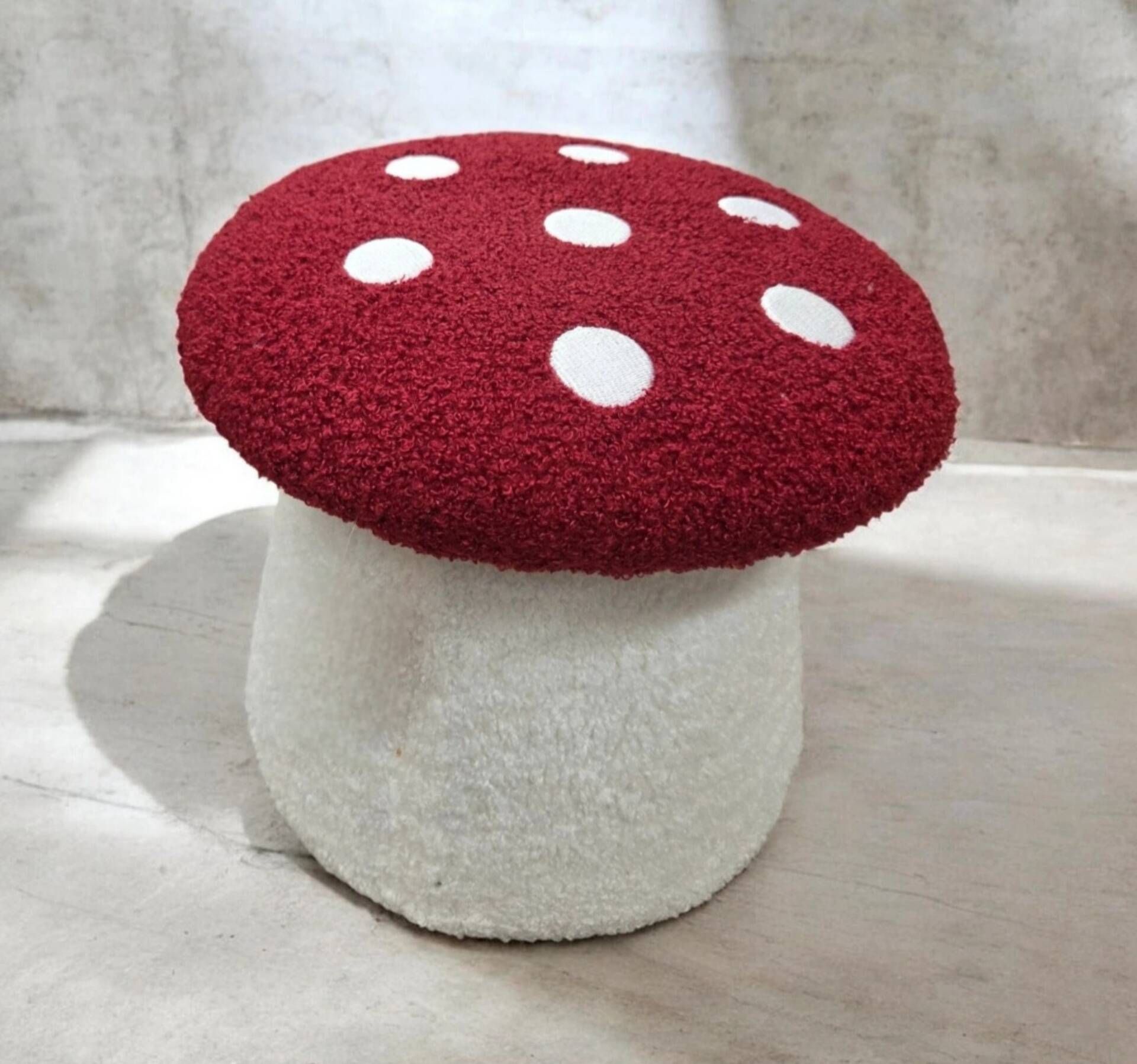 Timeless vintage space age mushroom pouf
