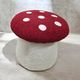 Timeless vintage space age mushroom pouf