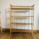 Large rattan shelf