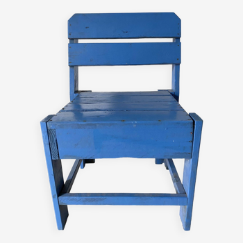 Blue wooden children's chair