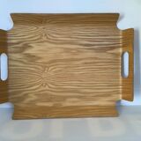 Curved wooden tray