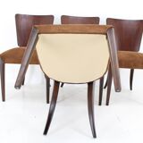 1950s  Jindrich Halabala Restored Dining Chairs H-214 for UP Závody, Set of 4