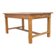 Oak drawer farmhouse table