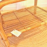 Vintage rattan coffee table
