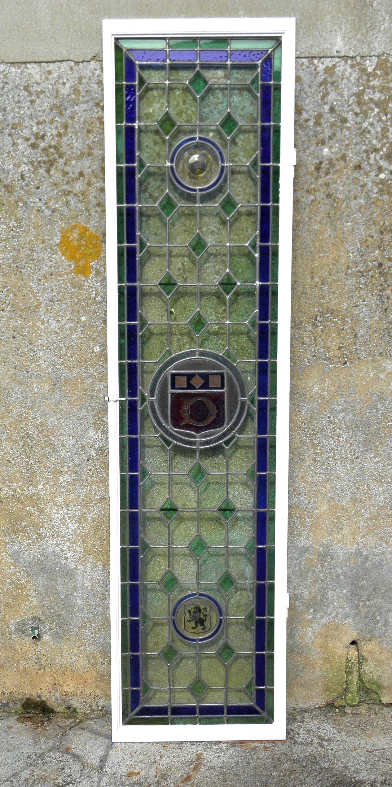 Ensemble de portes et fenêtres à vitraux