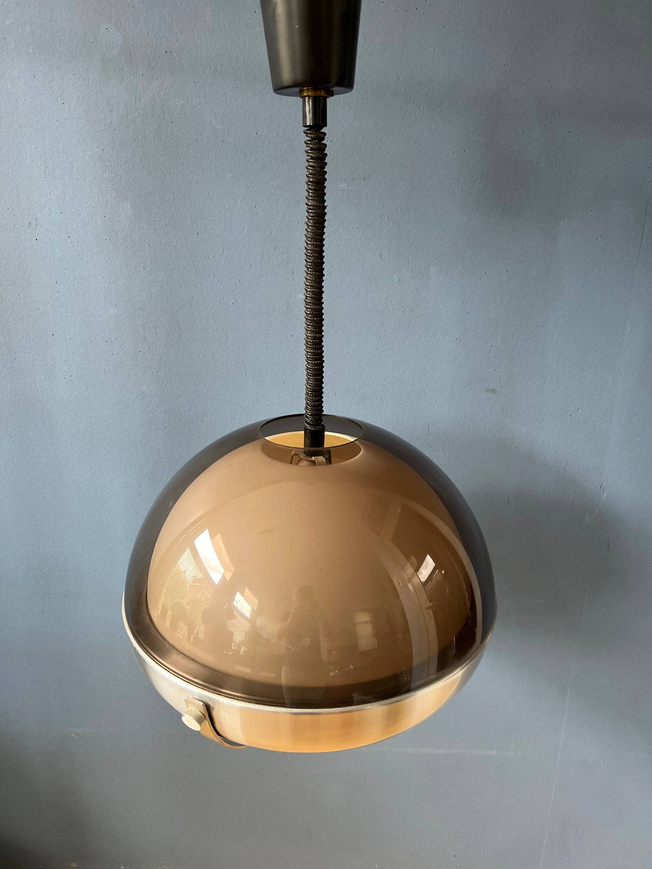 Suspension Space Age Mid-Century Lakro - adjustable height lamp from the 70s