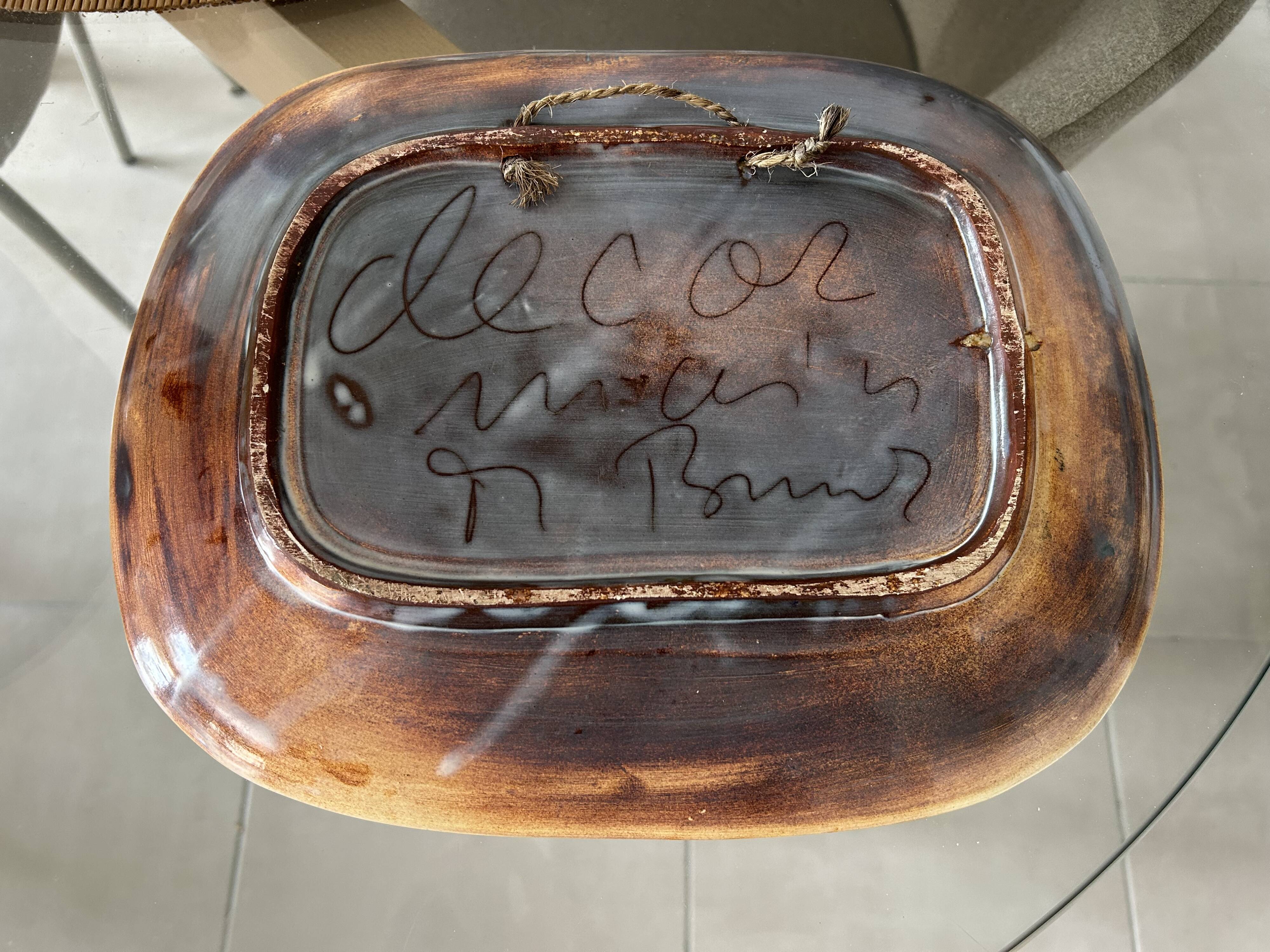 soup tureen and earthenware dish Monique Pansier Brunner