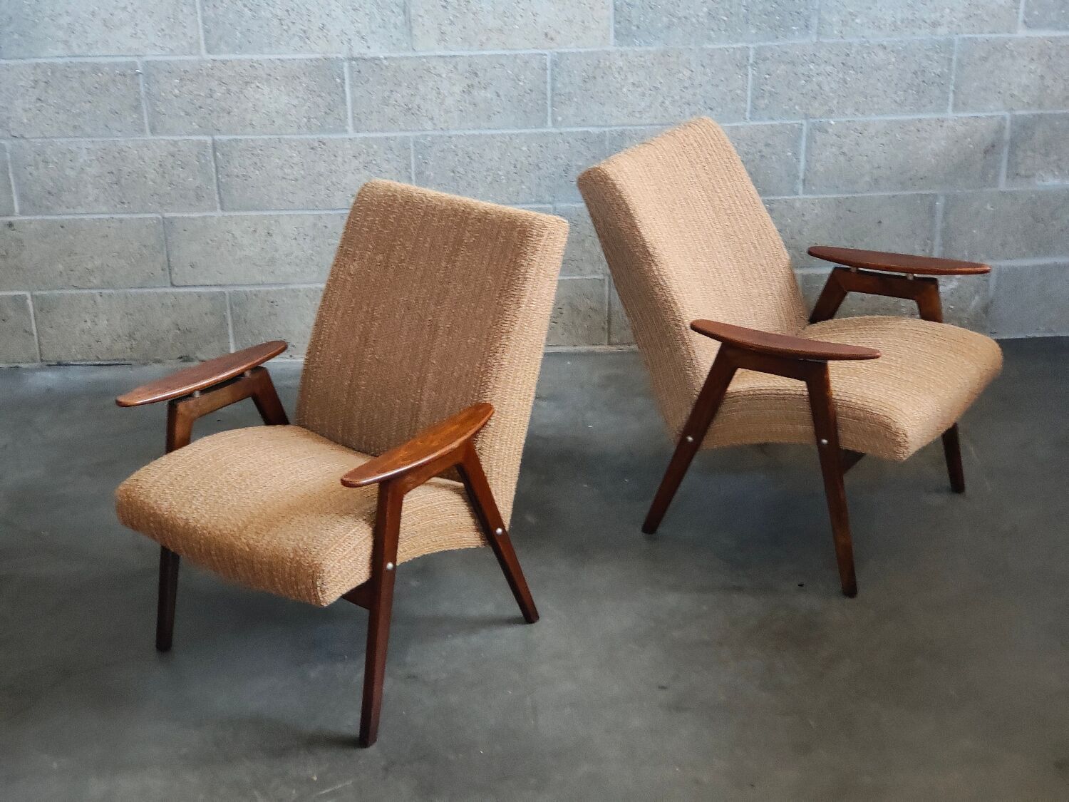Pair of armchairs by Jaroslav Smidek for TON (Thonet)1960