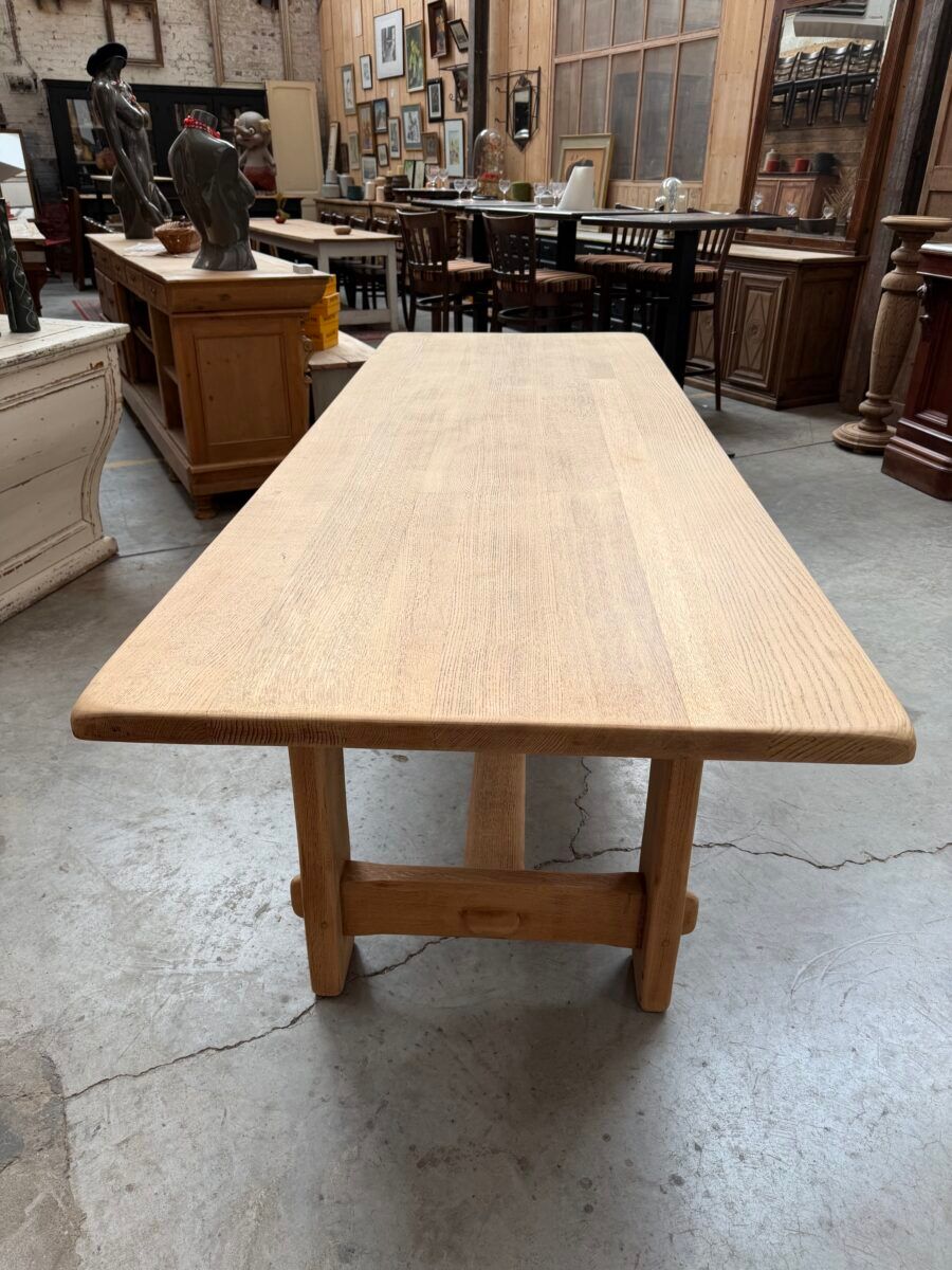 Table de ferme en chêne massif