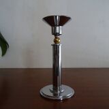 Silver and gold candle holder