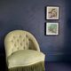 Almond green velvet heater