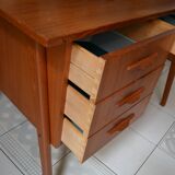 Scandinavian office 60s teak foot compass