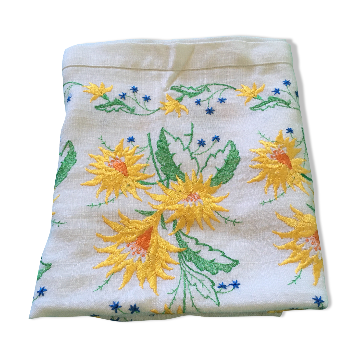 Vintage embroidered tablecloth