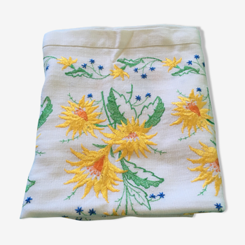 Embroidered vintage tablecloth