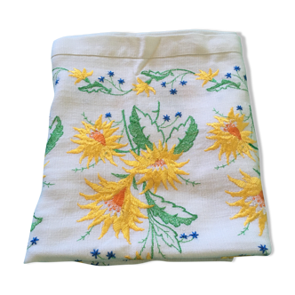 Vintage embroidered tablecloth