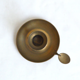 Brass cellar candle holder