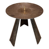 Large modernist candlestick for a large candle, Germany, 1970s.