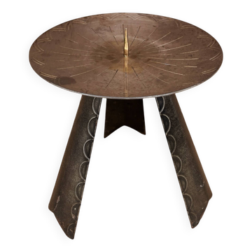 Large modernist candlestick for a large candle, Germany, 1970s.
