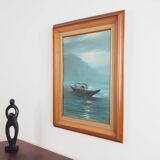 Painting „The Night Fishing”, Scandinavian design, 1970s