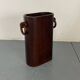 Mid-Century Modernist Italian Walnut Wooden Umbrella Stand, 1950s