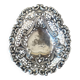 Openwork heart-shaped bowl in solid silver – Rococo style