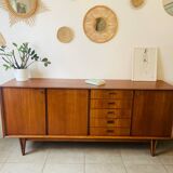 Vintage sideboard from 1962, signed