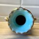 Vallauris vase with handle and gold leaf