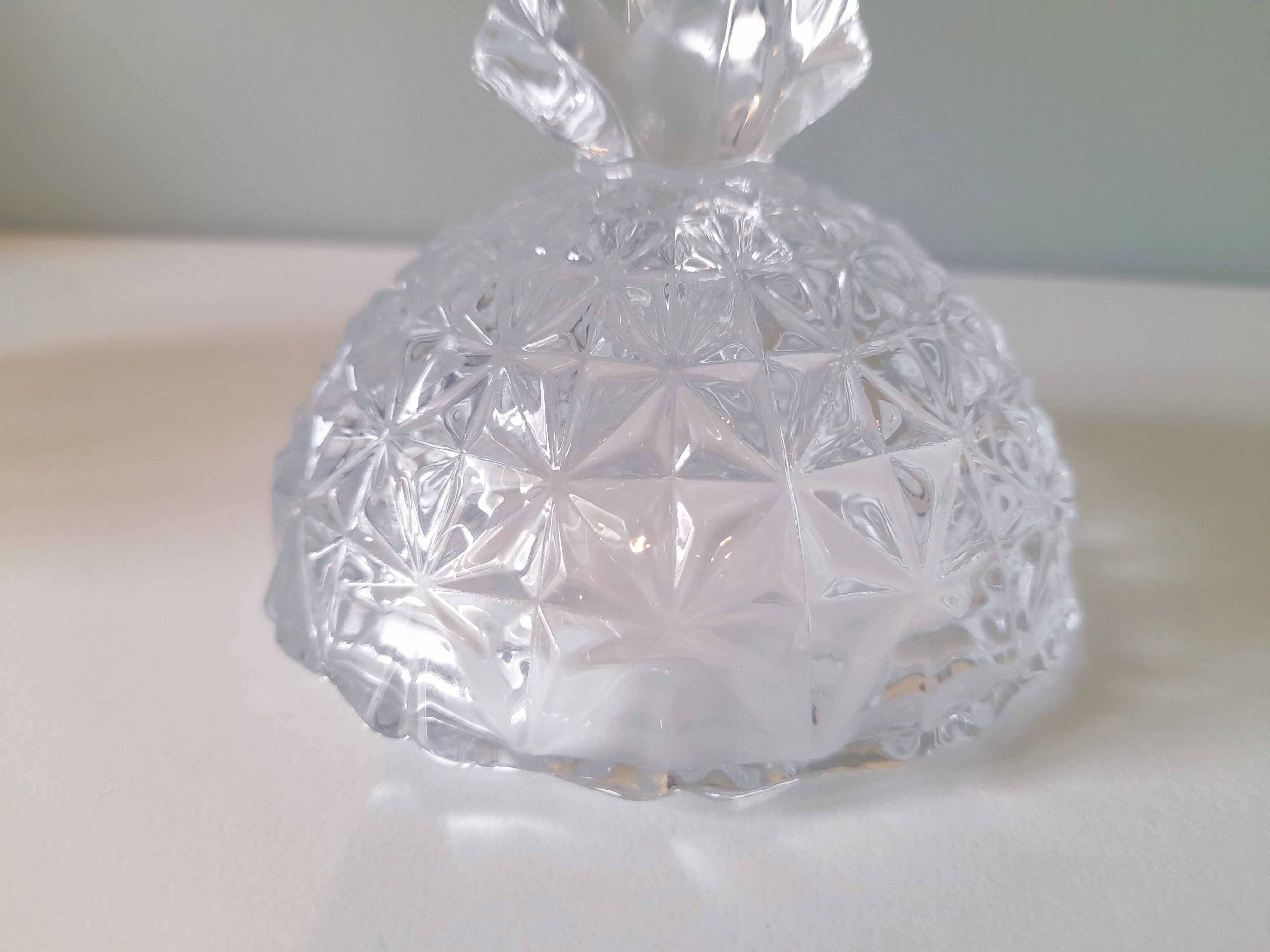 Glass pineapple sugar bowl