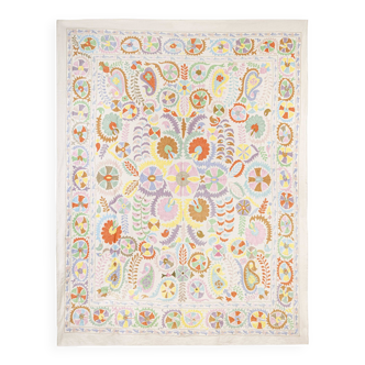 Textile suzani hand embroidered 260 x 230 cm