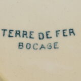Oval faience ravier terre de fer bocage nº2