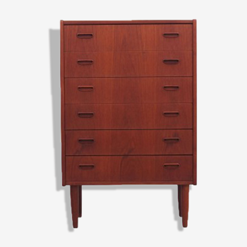 Commode en teck, design danois, années 1970, fabriqué au Danemark
