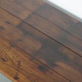 Antique 19th Century French Rustic Farmhouse Dining Table Fruitwood