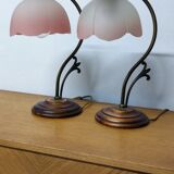 Pair of bedside lamps