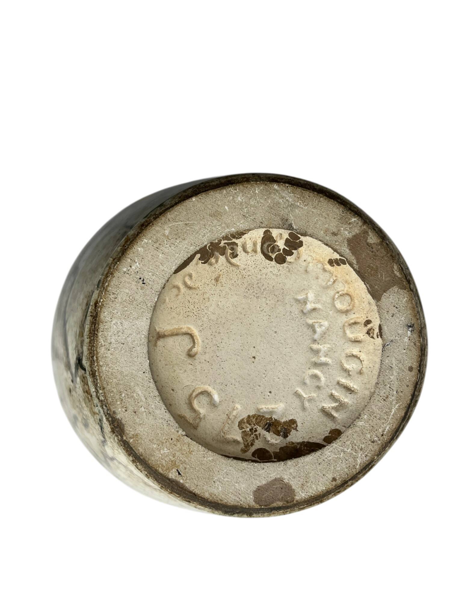 Art déco, vase ovoïde faïence signé Géo Condé et Mougin vers 1930