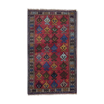Vintage Wool Persian Area Rug Handmade Carpet- 105x176cm