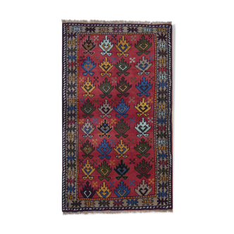 Vintage Wool Persian Area Rug Handmade Carpet- 105x176cm
