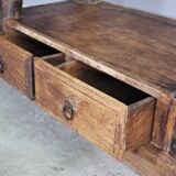 Ancient Indian library made of teak wood
