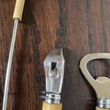 Couverts de service ouvre-bouteilles manches bambou