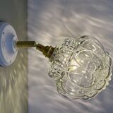 Vintage glass globe wall light