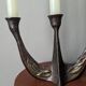 Vintage bronze chandelier Scandinavian country decor