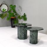 Miroir mural rond italien en teck massif cuir et laiton 1950 68x53cm