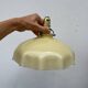 White and beige glass pendant light