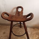 2 brutalist stools