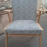 Fauteuil pied compas scandinave