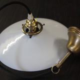 Suspension en opaline blanche